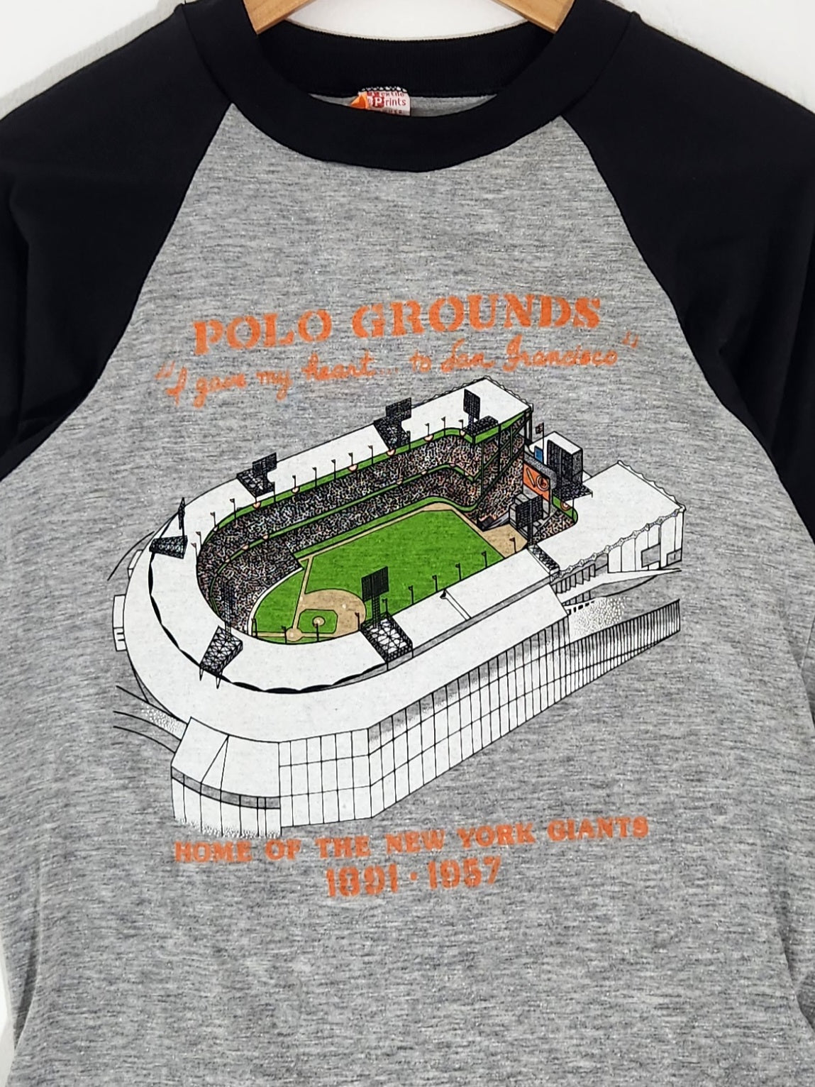 Vintage 1990's Polo Grounds Home of the New York Giants Baseball T-S