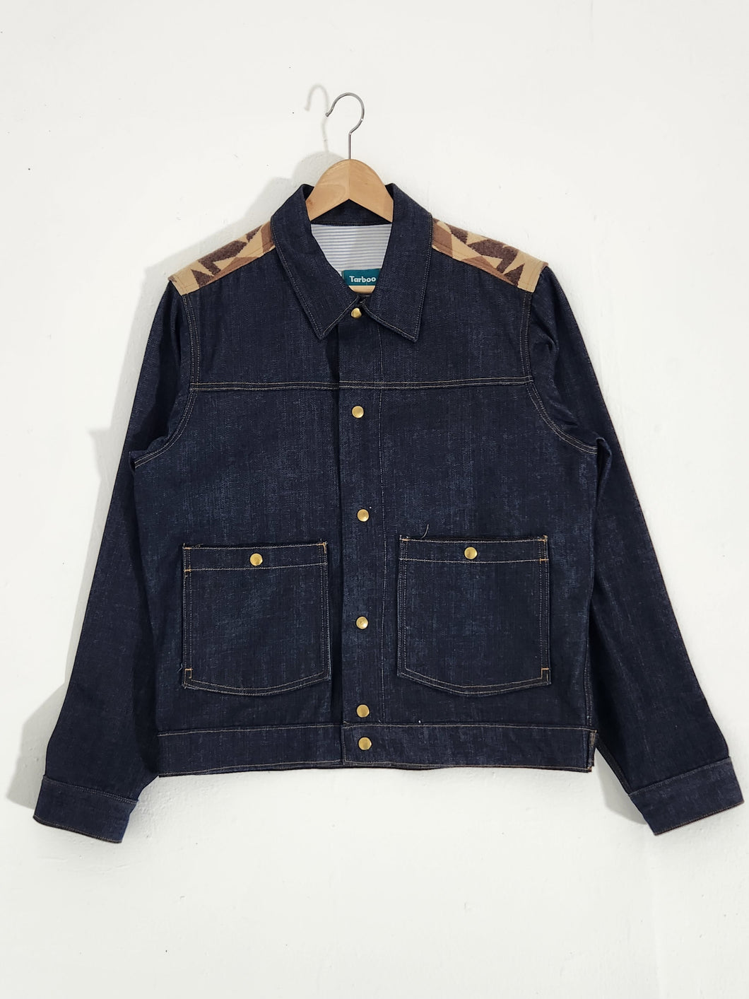 Tarboo Denim Jacket with Pendleton Fabric Sz. L