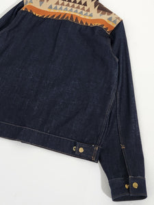 Tarboo Denim Jacket with Pendleton Fabric Sz. L