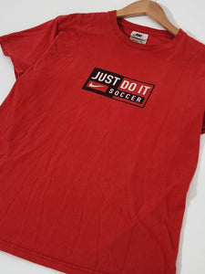 Vintage 1990's Nike Just Do It Soccer T-Shirt Sz. XL