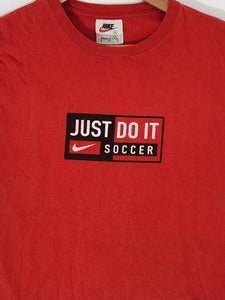 Vintage 1990's Nike Just Do It Soccer T-Shirt Sz. XL