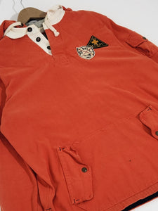 Vintage 2000's Polo By Ralph Lauren Ski Club Hooded Shirt Sz. L