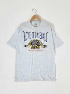Vintage 1990's "Home of Baseball" Cooperstown New York T-Shirt Sz. L