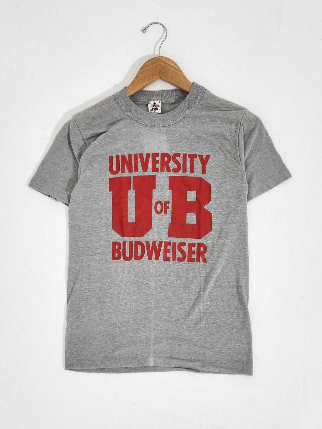 Vintage 1980s University of Budweiser T-Shirt Sz. S