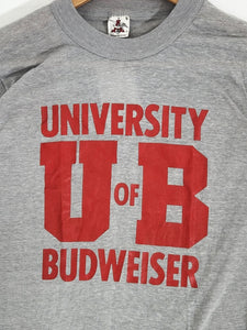 Vintage 1980s University of Budweiser T-Shirt Sz. S