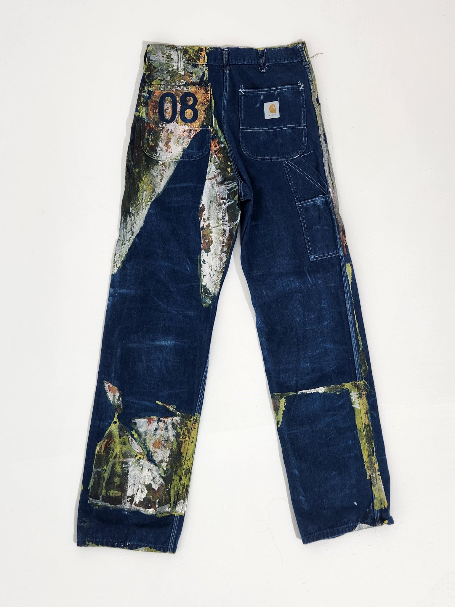 Vintage Carhartt Pants Custom Painted Sz. 34 x 36