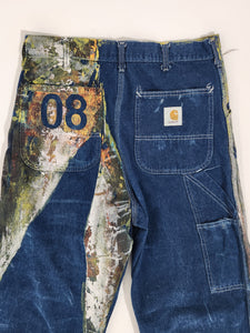Vintage Carhartt Pants Custom Painted Sz. 34 x 36