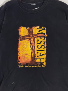 Vintage Y2K Jesus Messiah "Greater Love has no Man than this" T-Shirt Sz. L