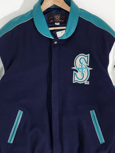 Maker of Jacket Fashion Jackets Seattle Mariners Safeco Field MLB 1999 Varsity