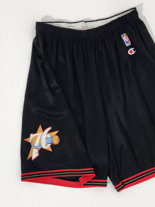 Vintage 1990's Champion NBA Philadelphia 76ers Basketball Shorts Sz. XL