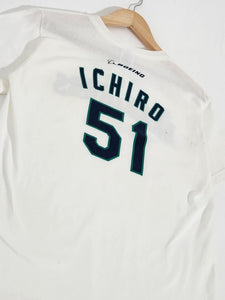Shop Ichiro Suzuki Seattle Mariners Signed White Majestic Jersey #51 Size  XL at Nikco Sports