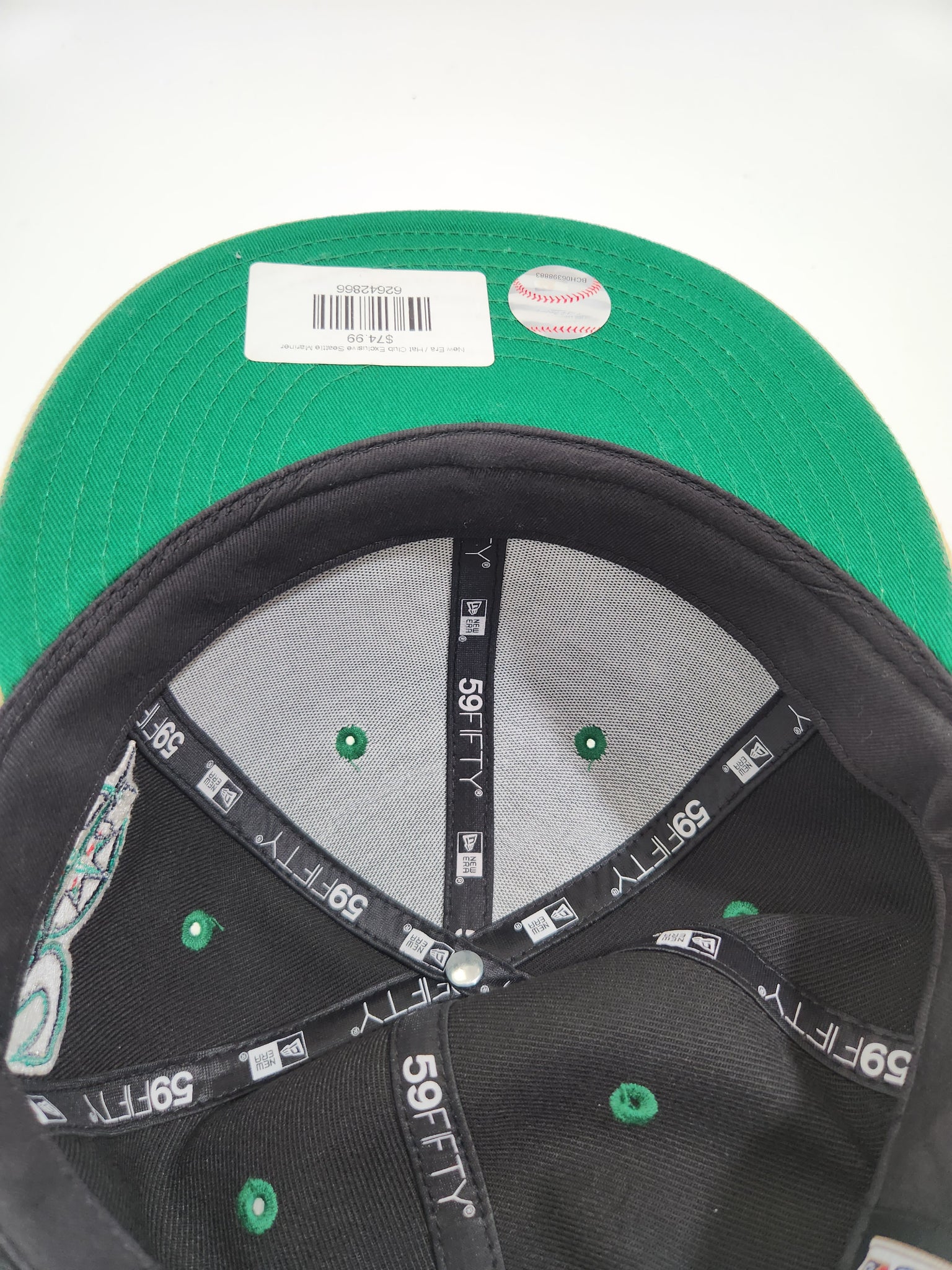 Seattle Mariners 20th Anni. New Era 59FIFTY Grey Hat Teal Bottom