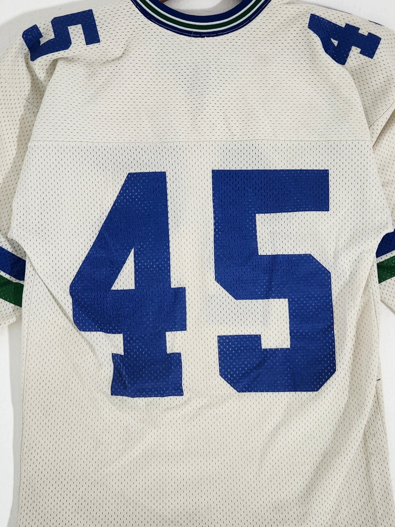 Vintage Seattle Seahawks #45 Rawlings Jersey Size Medium Kenny