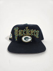 NEW Team NFL Vintage Green Bay Packers Snapback Green White Cap Hat