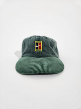 Custom Nike Center Swoosh Green Corduroy Buckle Hat