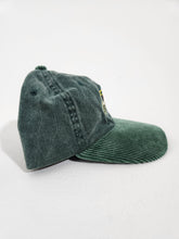Custom Nike Center Swoosh Green Corduroy Buckle Hat