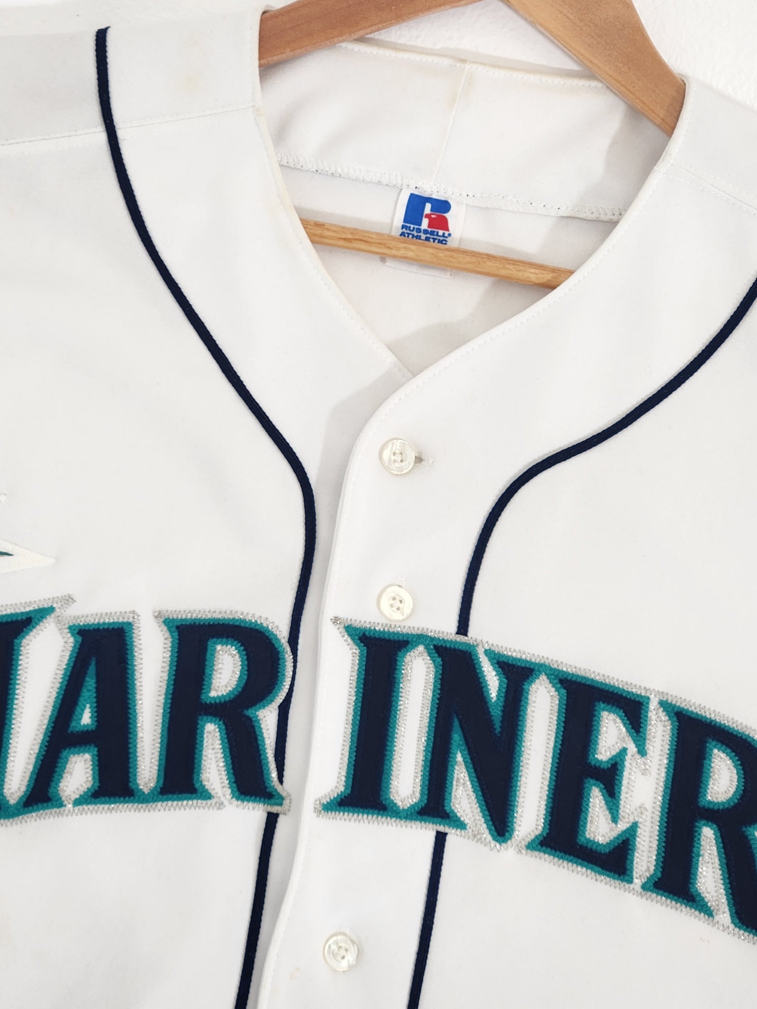 White Seattle Mariners Blank Jersey Sz. 44