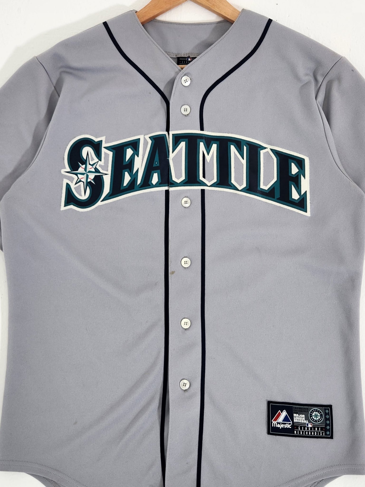Gray Seattle Mariners Dustin Ackley #13 Jersey Sz. M