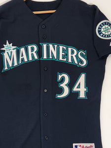 Seattle Mariners #34 Felix Hernandez Green Salute to Service Stitched MLB  Jersey