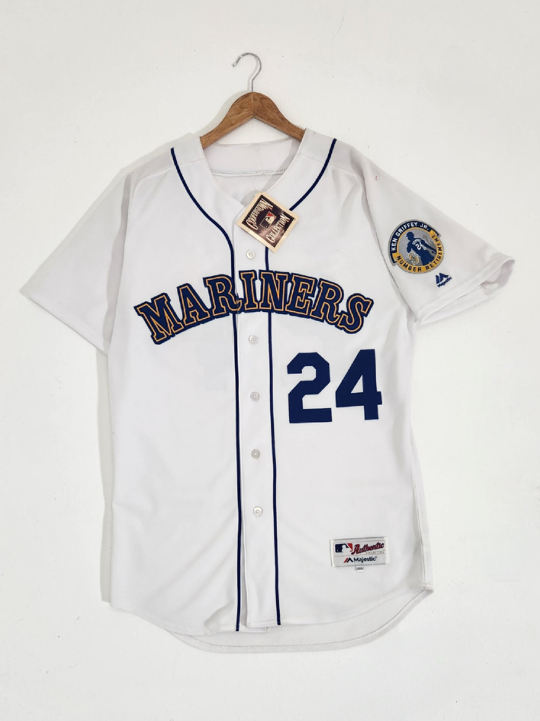 NWT Majestic Seattle Mariners #24 Ken Griffey Jr Baseball Jersey
