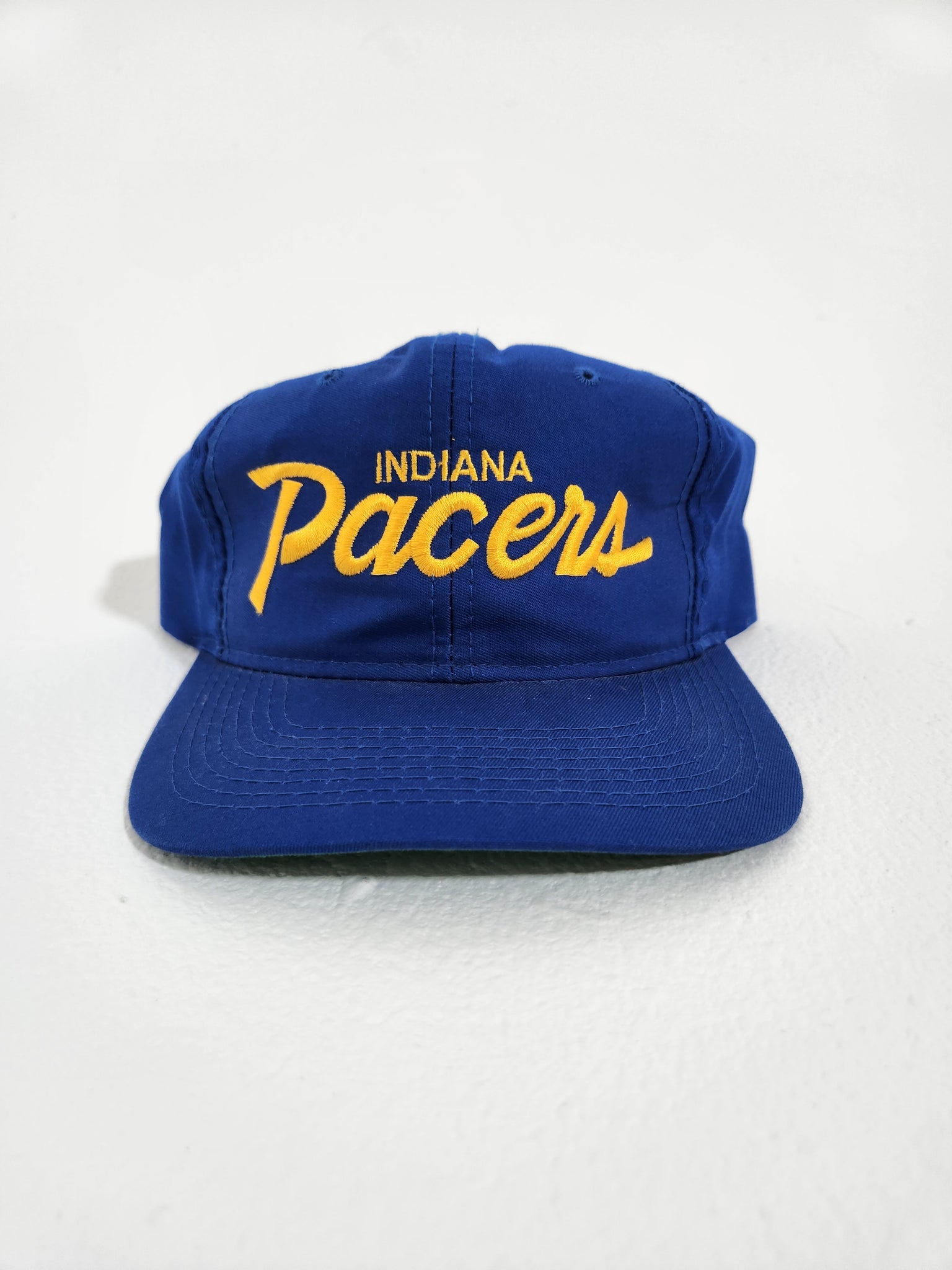 Vintage 1990s NBA Indiana Pacers Script Sports Specialties Twill Snapb