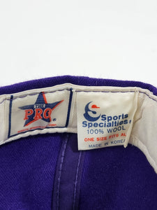 Vintage 1990s Los Angeles Lakers Script Sports Specialties Wool Snapback Hat