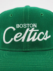 Vintage Celtics Basketball Script (White) - Boston Celtics - T