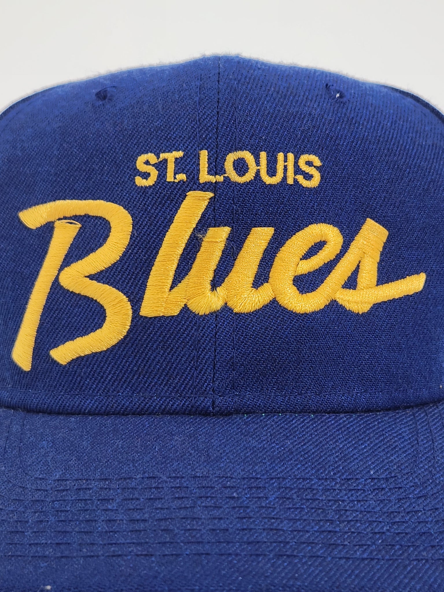 Vintage 1990s NHL St. Louis Blues Script Sport Specialties Wool Snapba