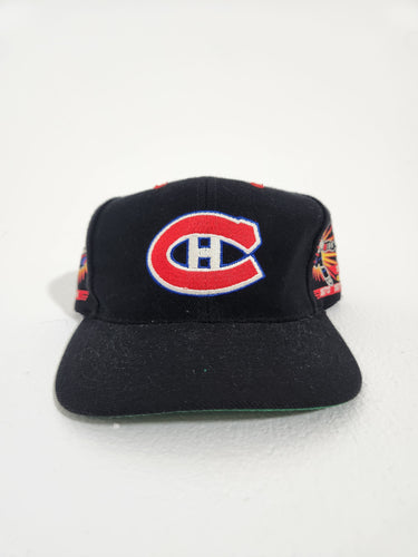Vintage 1990s NHL Montreal Canadiens Stanley Cup Champions Snapback Hat