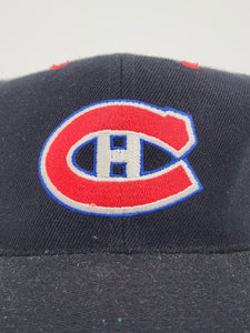Vintage 1990s NHL Montreal Canadiens Stanley Cup Champions Snapback Hat
