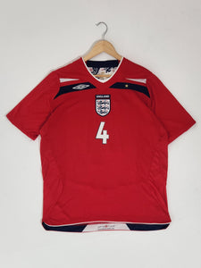 Vintage 2000's Umbro England Steven Gerrad #4 Soccer Jersey Sz. XL