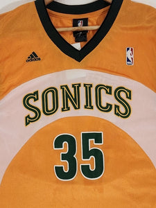 Vintage 2000's NBA Seattle SuperSonics Durant #35 Basketball Jersey Sz. XL