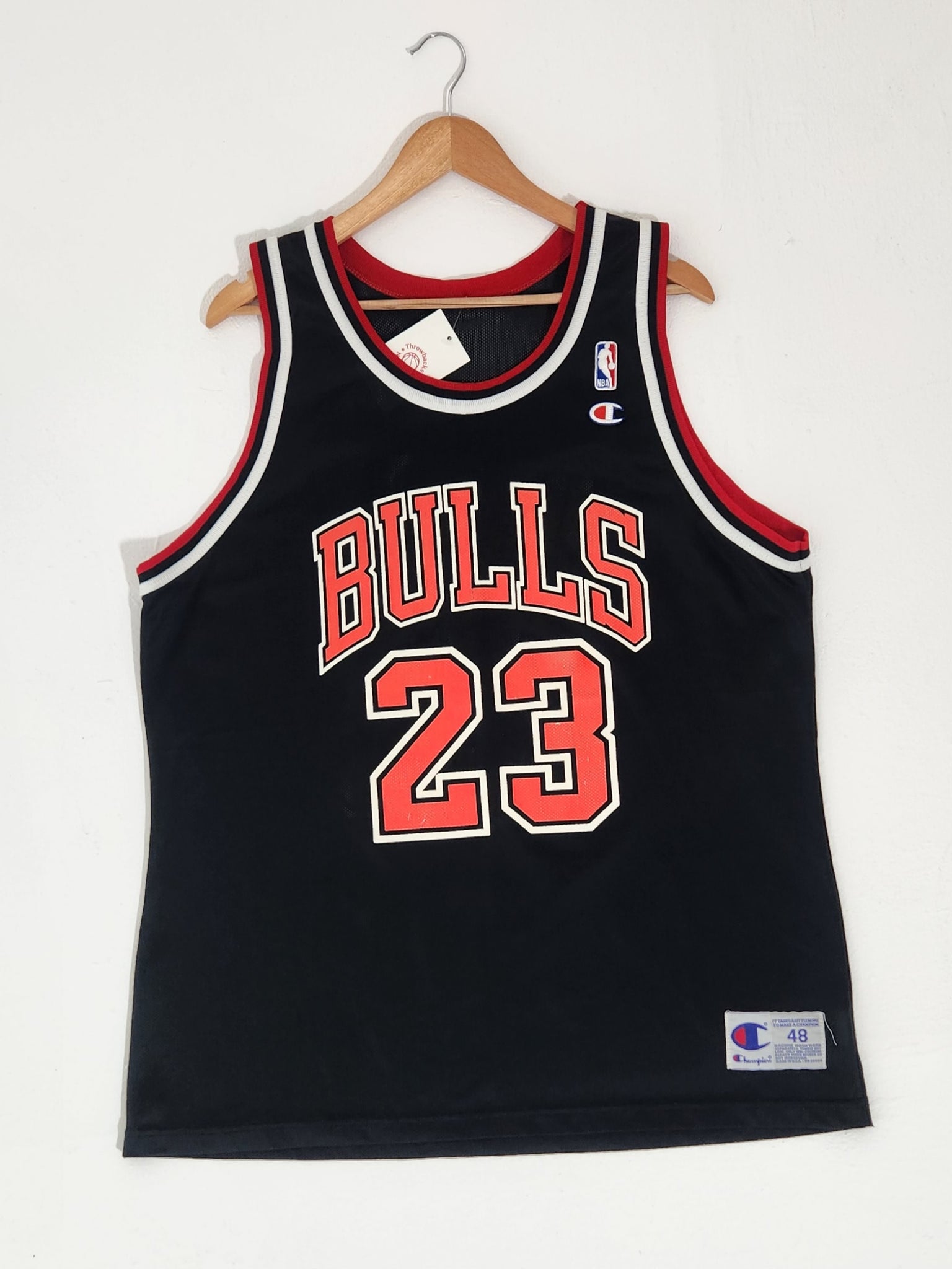 90's Champion x CHICAGO BULLS MICHEL JORDAN Size L Vintage NBA
