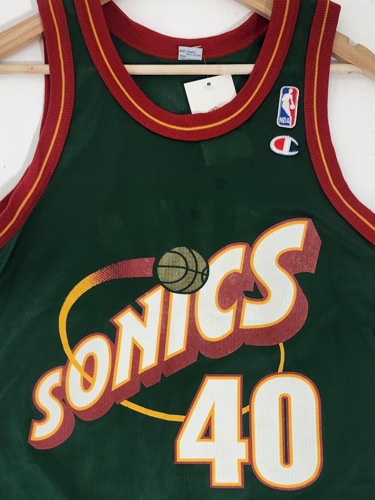 Nba Seattle Supersonics Basketball Jersey #40 Kemp