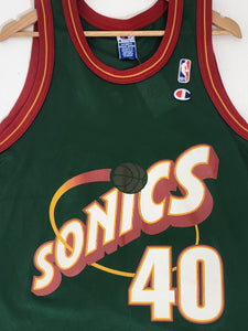 90's Shawn Kemp Seattle Supersonics Champion NBA Jersey Size 44