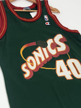 Vintage 1990's Champion NBA Seattle SuperSonics Shawn Kemp #40 Jersey Sz. 44