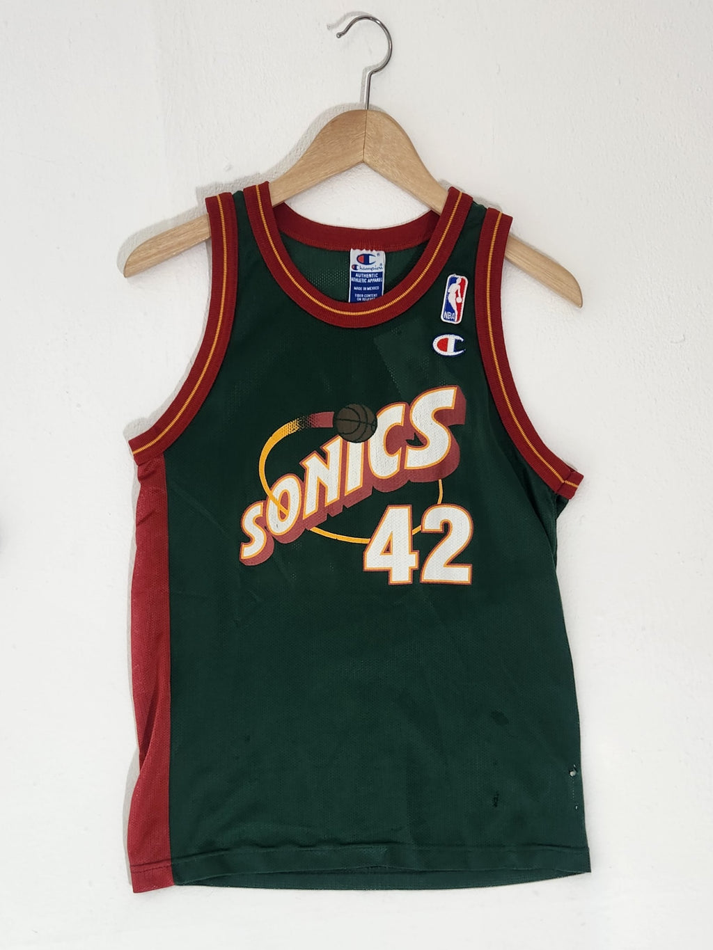 \ud83c\udf84 A magical little Christmas scoop \ud83c\udf84 Vintage Champion authentic Vin Baker  Seattle Supersonics jersey. Size 44 (large). Probably not for\u2026 | Instagram