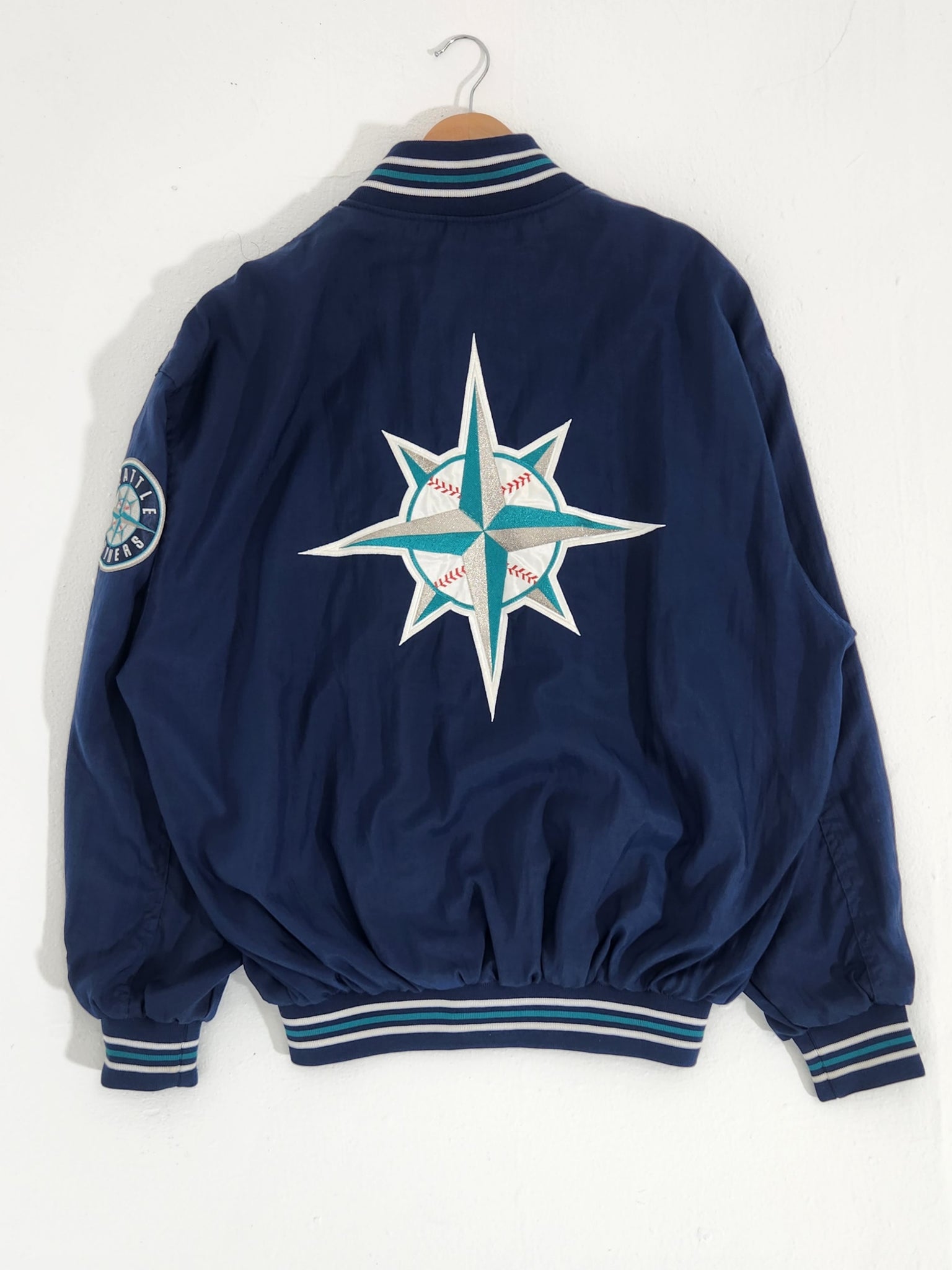 STARTER, Jackets & Coats, Vintage Starter Seattle Mariners Halfzip  Windbreaker