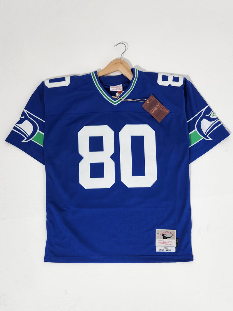 Nwt Mitchell & Ness NFL Seattle Seahawks Steve Largent #80 Jersey Sz. L