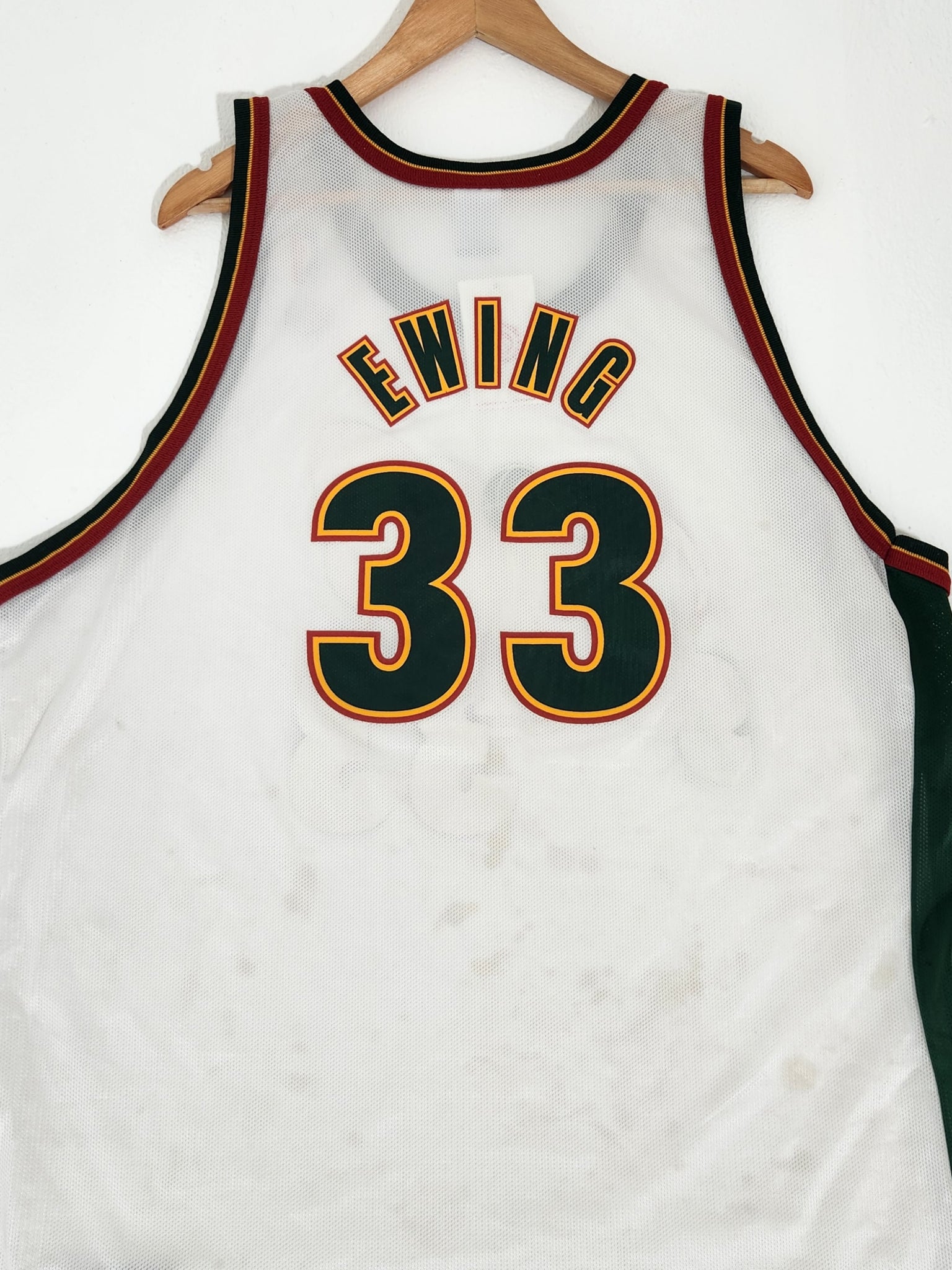 Patrick ewing hot sale supersonics jersey