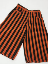 Vintage 1990s Orange/Faded Black Striped Jorts Sz. M