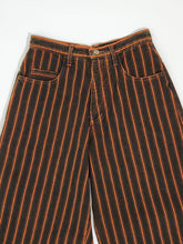 Vintage 1990s Faded Black/Orange Striped Jorts Sz. M