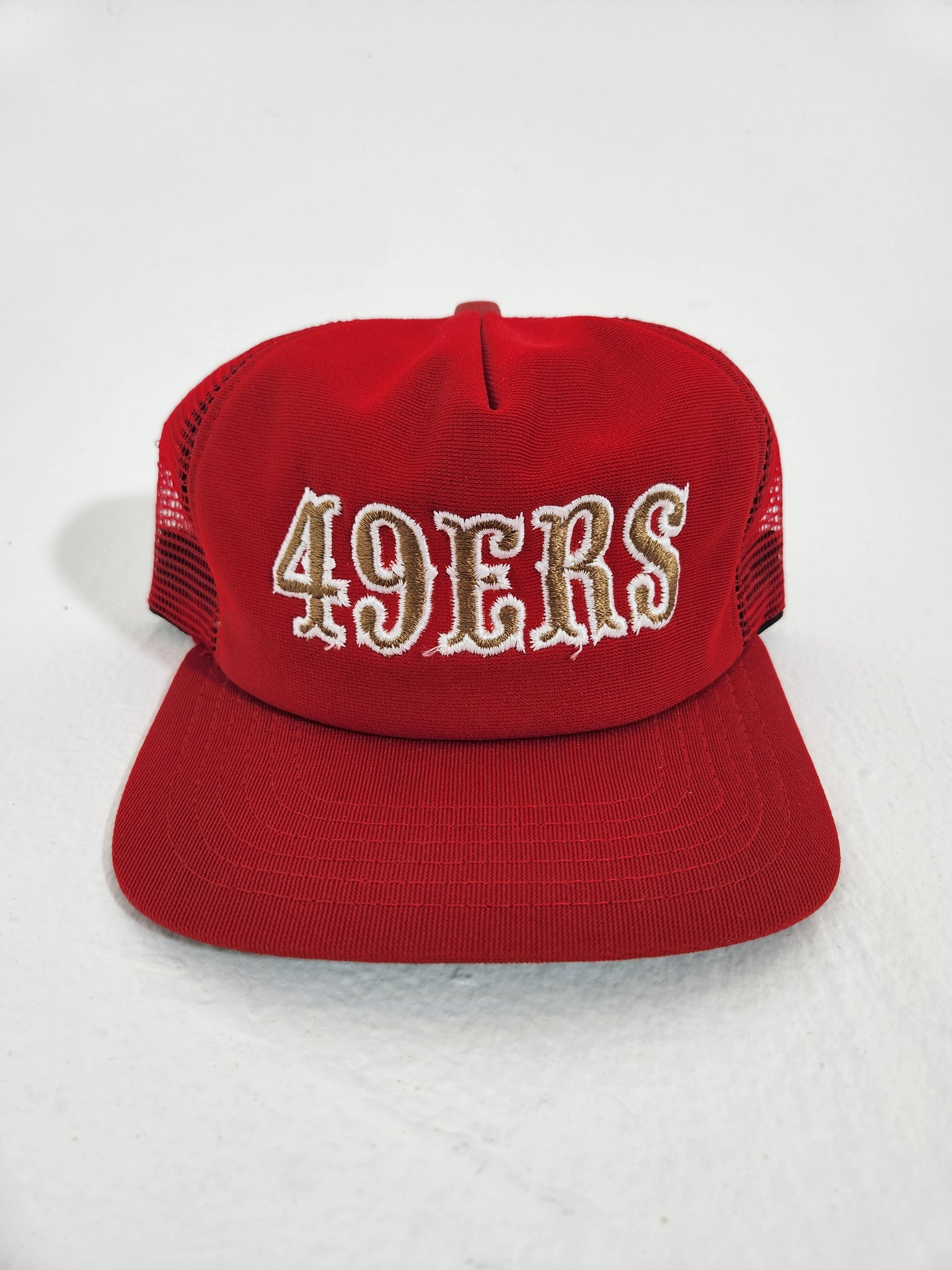 SAN FRANCISCO 49ERS Trucker 80S Script Vintage Snapback Hat 