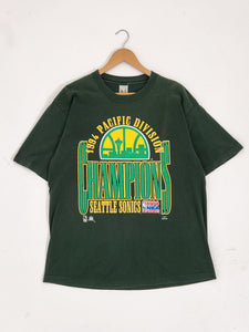 Vintage 1990s NBA Seattle SuperSonics 1994 Pacific Division Champions Sz. XL