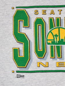 Vintage 1990s NBA Seattle SuperSonics Two-Toned T-Shirt Sz. XL