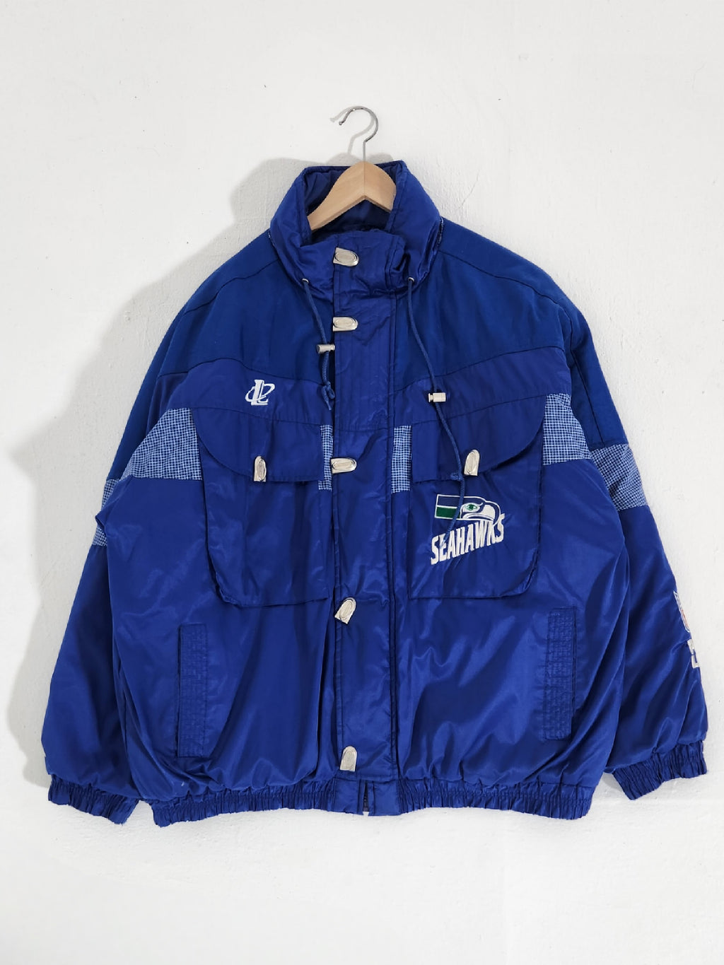 Seattle Seahawks Starter Jacket Large Coat Vintage Nfl Parka Puffy