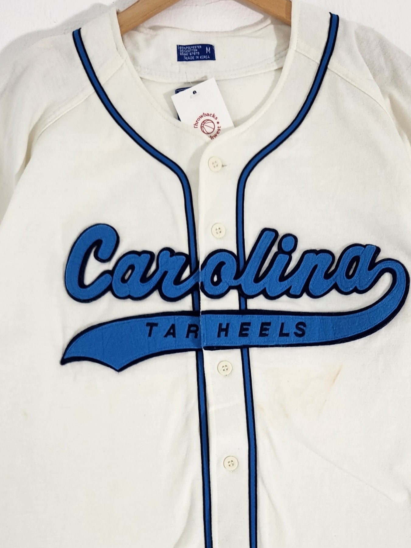 Deadstock Starter North Carolina Tarheels Baseball Jersey Sz XL – Snap Goes  My Cap