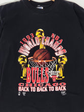 Vintage 1990s Chicago Bulls 1993 Back to Back NBA Champions T-Shirt Sz. L