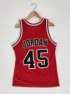 Vintage 1990s Champion Chicago Bulls Michael Jordan #45 Basketball Jersey Sz. 40