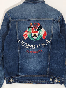 Embroidered Guess Jeans Denim Jacket Sz. S